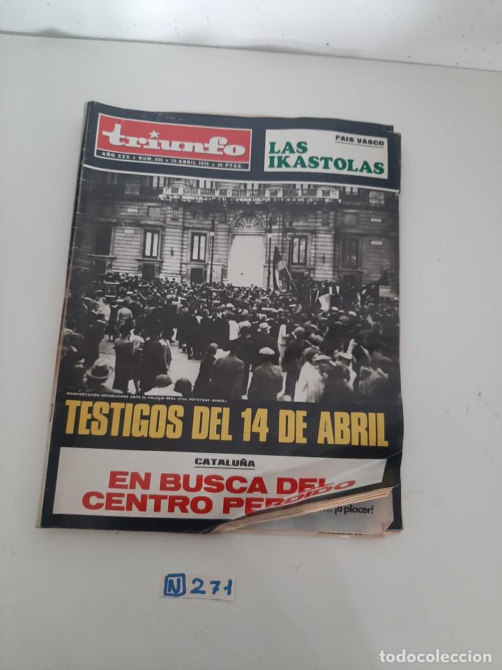 Coleccionismo de revistas y peri&oacute;dicos: Triunfo - Foto 1