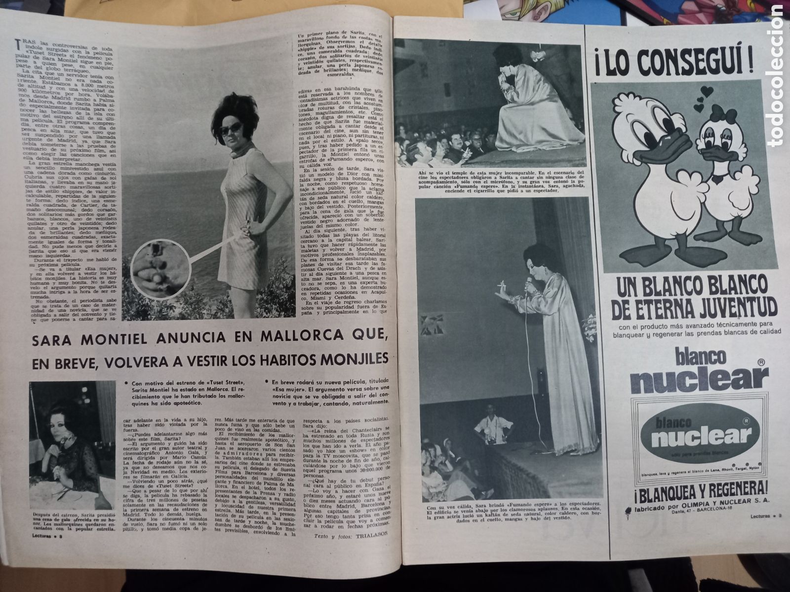 Coleccionismo de revistas y peri&oacute;dicos: sara montiel