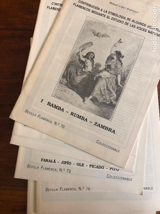 Coleccionismo de revistas y peri&oacute;dicos: SEVILLA FLAMENCA,MANUEL LEON RODRIGUEZ, coleccionable n&ordm;s 70 al 77