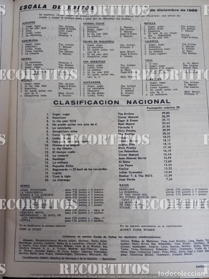 Coleccionismo de Revistas y Peri&oacute;dicos: escala de exitos the archies fotmula v matt monro beatles elvis presley