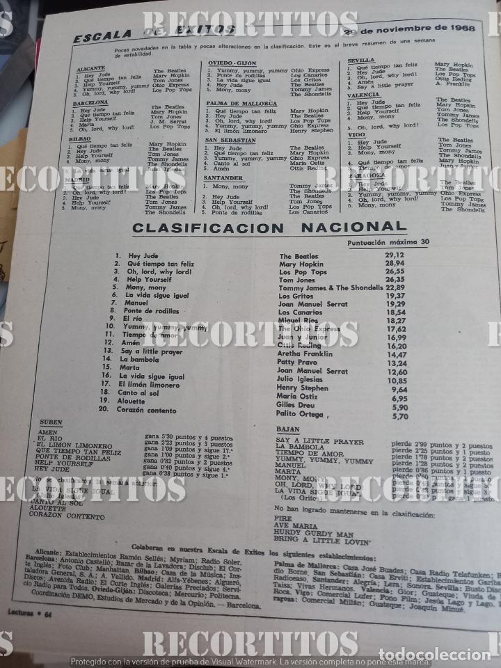 Coleccionismo de Revistas y Peri&oacute;dicos: escala de exitos the beatles pop tops tom jones