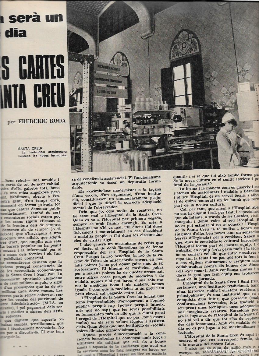 Coleccionismo de Revistas y Peri&oacute;dicos: A&Ntilde;O 1970 BCNA HOSPITAL SANTA CREU EADAG ARTE DRAMATICO ALBERT CAMUS ILUMINACION LUCES NAVIDAD BCNA