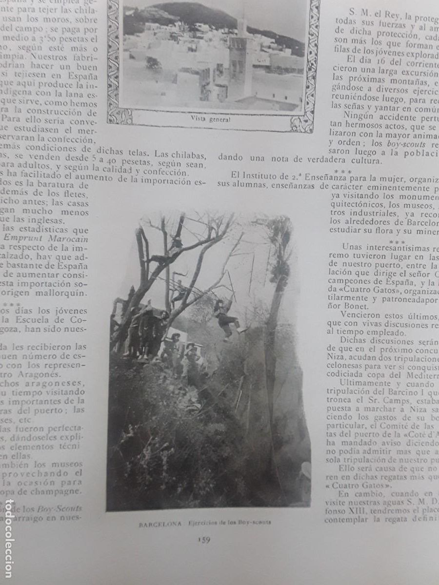 Collection Magazines and Newspapers: EJERCICIOS BOY-SCOUTS BARCELONA HOJA A&Ntilde;O 1913