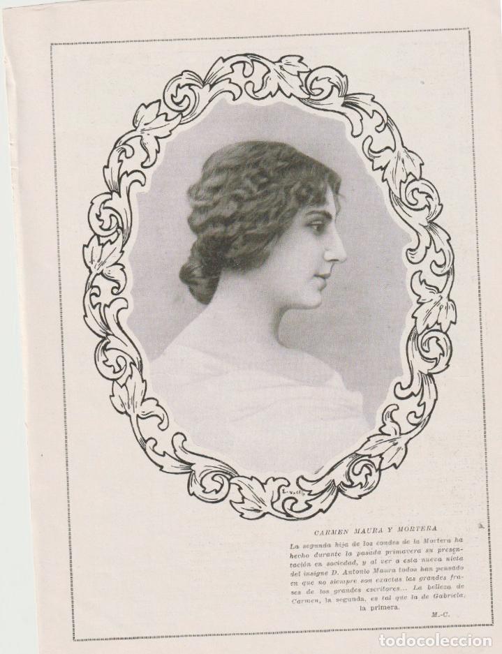 Coleccionismo de Revistas y Peri&oacute;dicos: Carmen Maura y Mortera, hija de los condes de la Mortera -1923