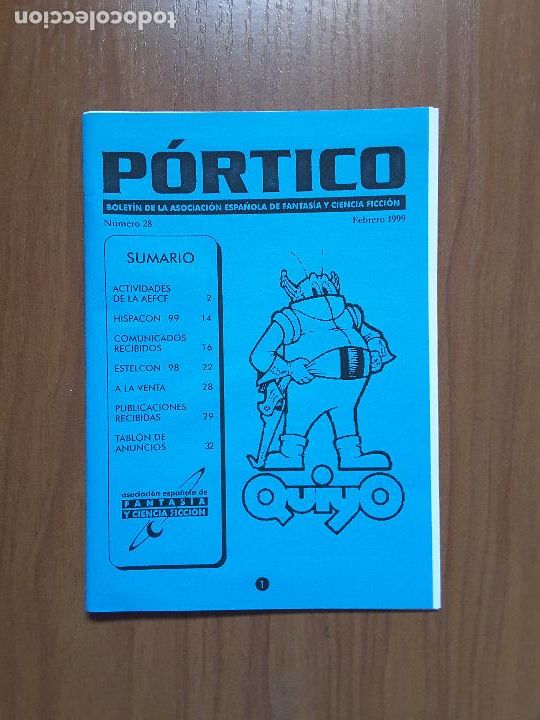 Collectionnisme de Revues et Journaux: P&oacute;rtico 28. Bolet&iacute;n de la Asociaci&oacute;n Espa&ntilde;ola de Fantas&iacute;a y Ciencia Ficci&oacute;n.