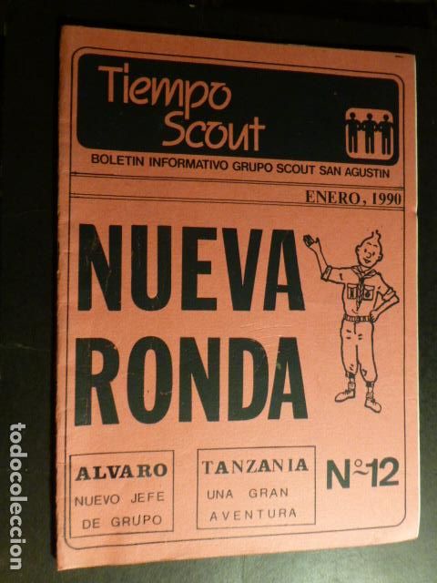 Coleccionismo de Revistas y Peri&oacute;dicos: TIEMPO SCOUT BOLETIN GRUPO SCOUT SAN AGUSTIN ENERO 1990 BOY SCOUTS EXPLORADORES ESPA&Ntilde;A ESCULTISMO