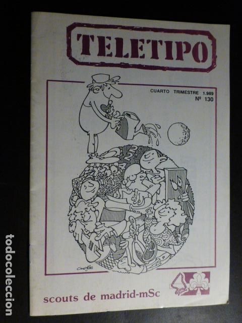 Collection Magazines and Newspapers: TELETIPO REVISTA SCOUTS DE MADRID N&ordm; 130 1989 BOY SCOUTS EXPLORADORES ESPA&Ntilde;A ESCULTISMO