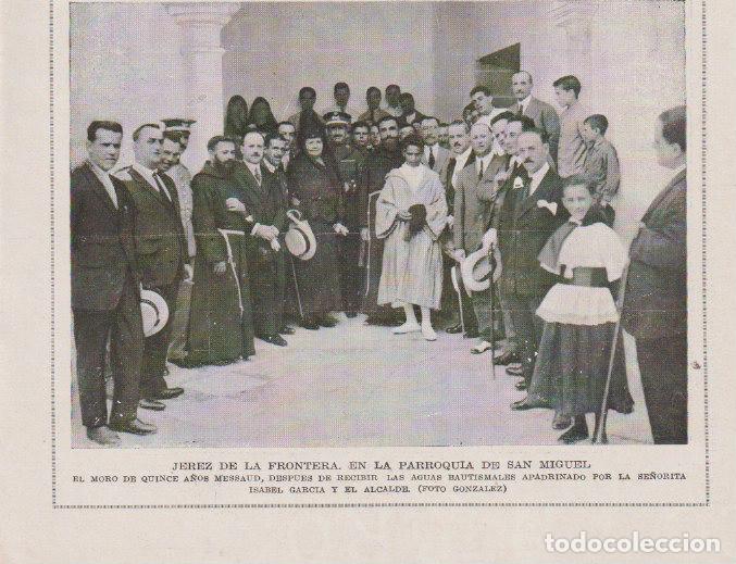 Sammeln von Zeitschriften und Zeitungen: * JEREZ DE LA FRONTERA * Bautismo Messaud apadrinado por Isabel Garcia y el alcalde - 1923