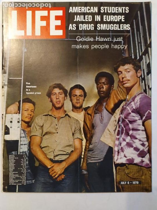 Coleccionismo de Revistas y Peri&oacute;dicos: LIFE JULY 6 1970, AMERICAN STUDENTS JAILED IN EUROPE AS DRUG SMUGGLERS