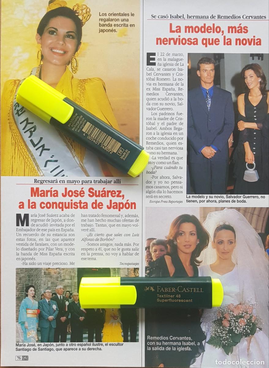 Coleccionismo de Revistas y Peri&oacute;dicos: Reportaje Mar&iacute;a Jos&eacute; Su&aacute;rez / Remedios Cervantes 11.04.97