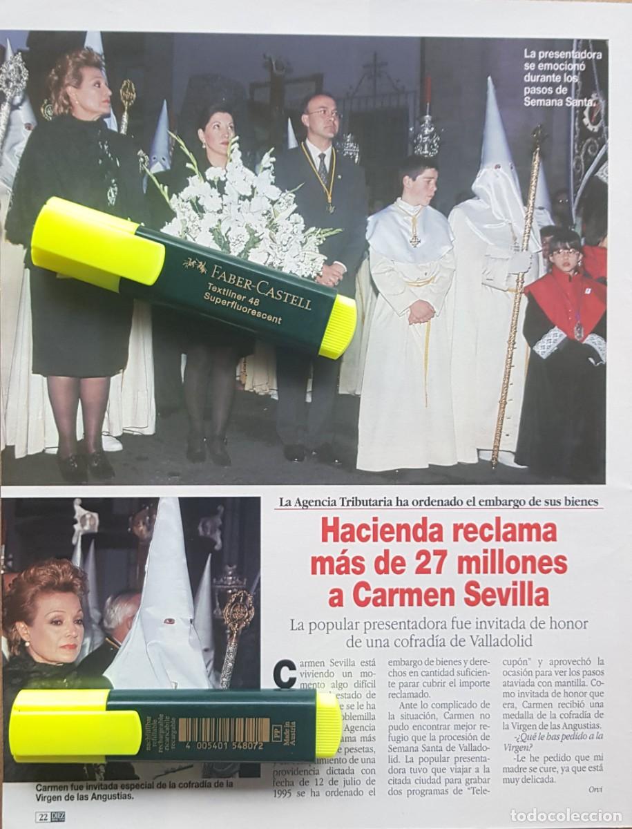 Coleccionismo de Revistas y Peri&oacute;dicos: Reportaje Carmen Sevilla 11.04.97