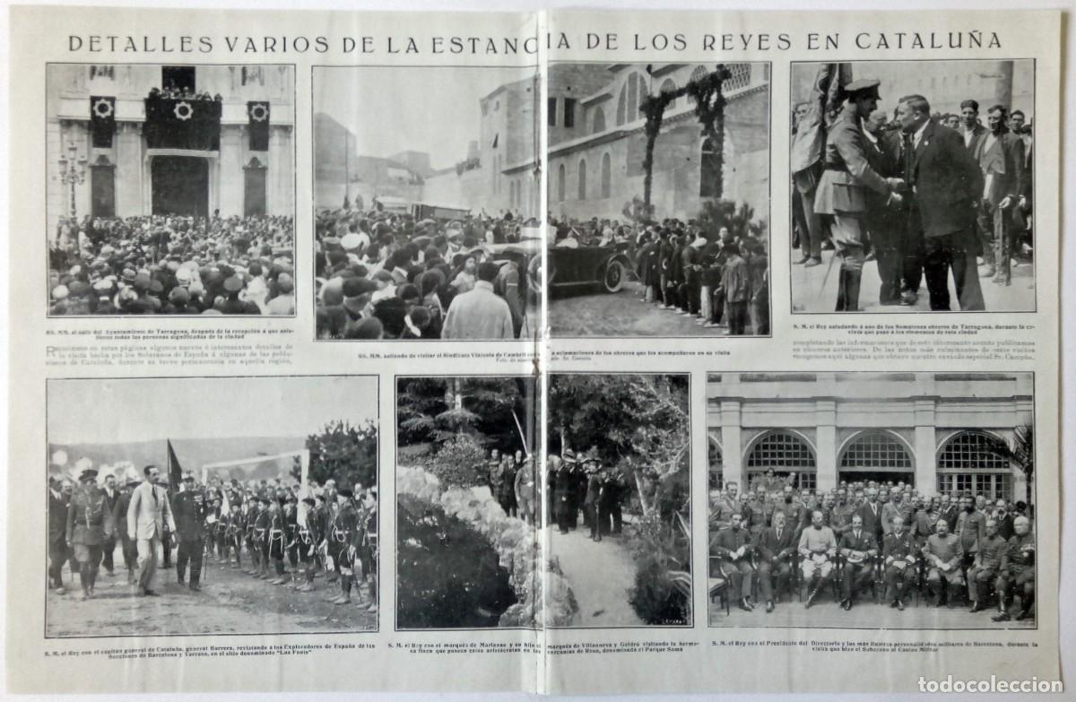 Sammeln von Zeitschriften und Zeitungen: 1924 HOJAS REVISTA TARRASA LES FONTS REY ALFONSO XIII Y GENERAL BARRERA CON EXPLORADORES DE ESPA&Ntilde;A