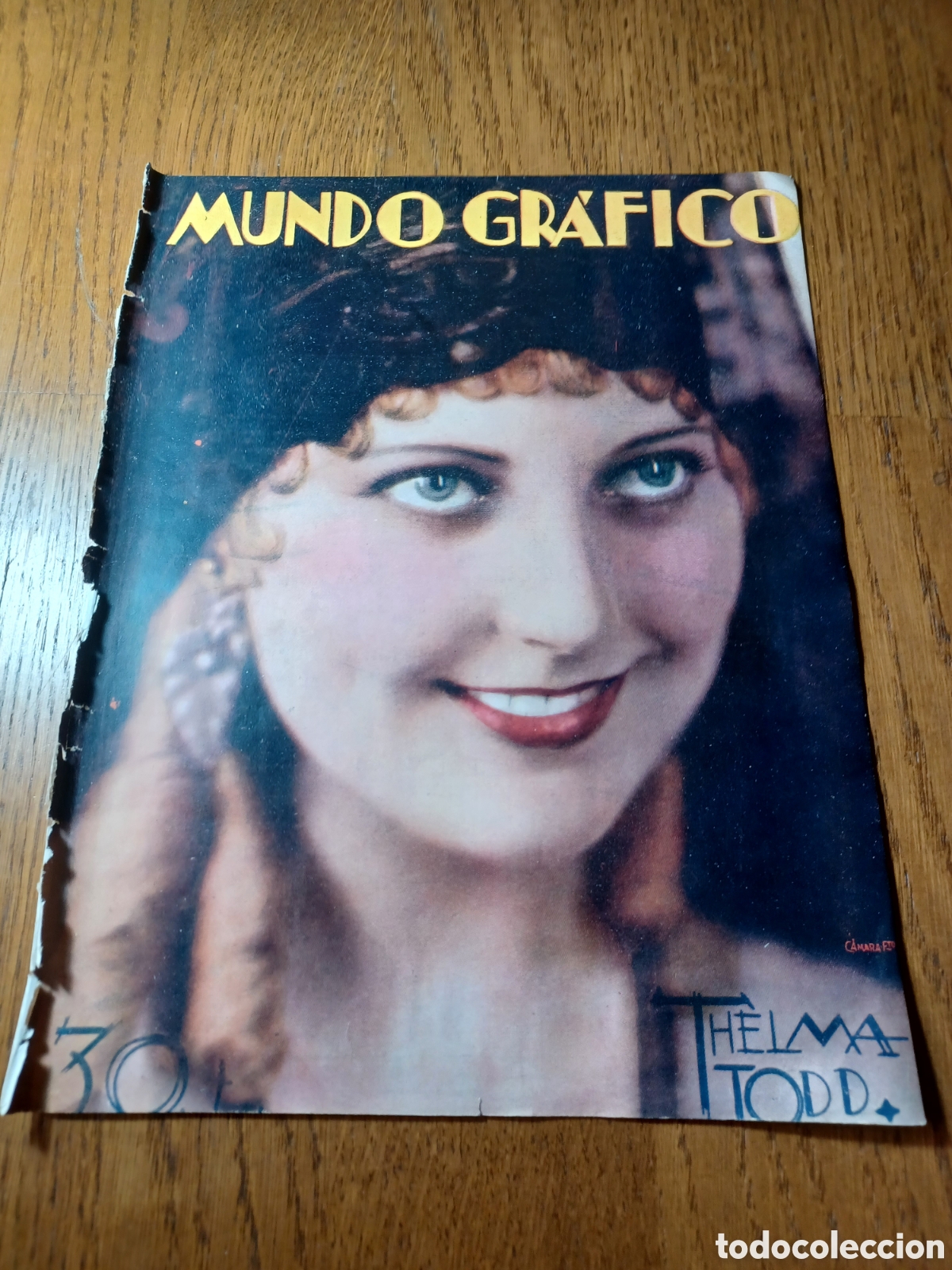 Coleccionismo de revistas y peri&oacute;dicos: THELMA TODD. PORTADA DE REVISTA DEL A&Ntilde;O 1929. 29 X 22 CM