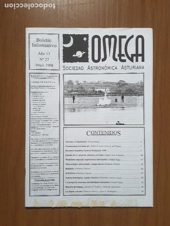 Collezionismo di Riviste e Giornali: Omega 27 - Bolet&iacute;n Sociedad Astron&oacute;mica Asturiana