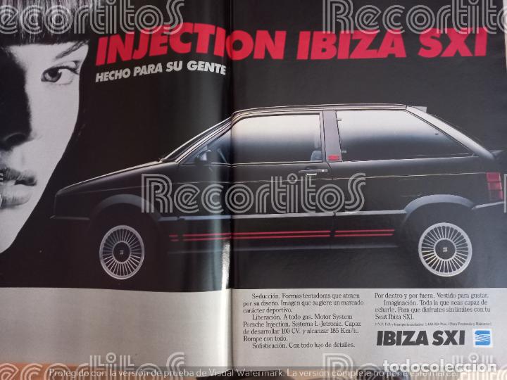 Coleccionismo de revistas y peri&oacute;dicos: ANUNCIO PUBLICIDAD MOTOR SEAT IBIZA INJECTION SXI