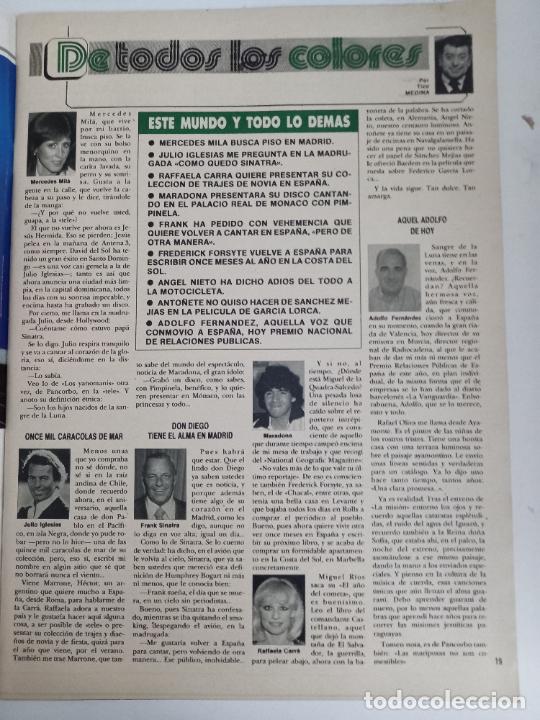 Coleccionismo de Revistas y Peri&oacute;dicos: MARADONNA FRANK SINATRA JULIO IGLESIAS MERCEDES MILA