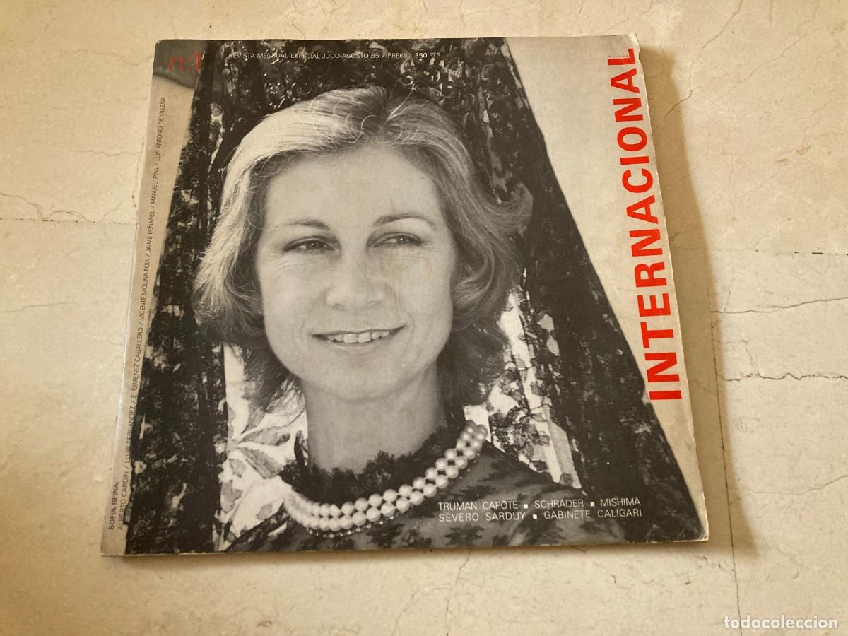 Coleccionismo de Revistas y Peri&oacute;dicos: REVISTA INTERNACIONAL N&ordm; 1 / AGOSTO 1985 / REINA SOFIA - GABINETE CALIGARI - TRUMAN CAPOTE ...