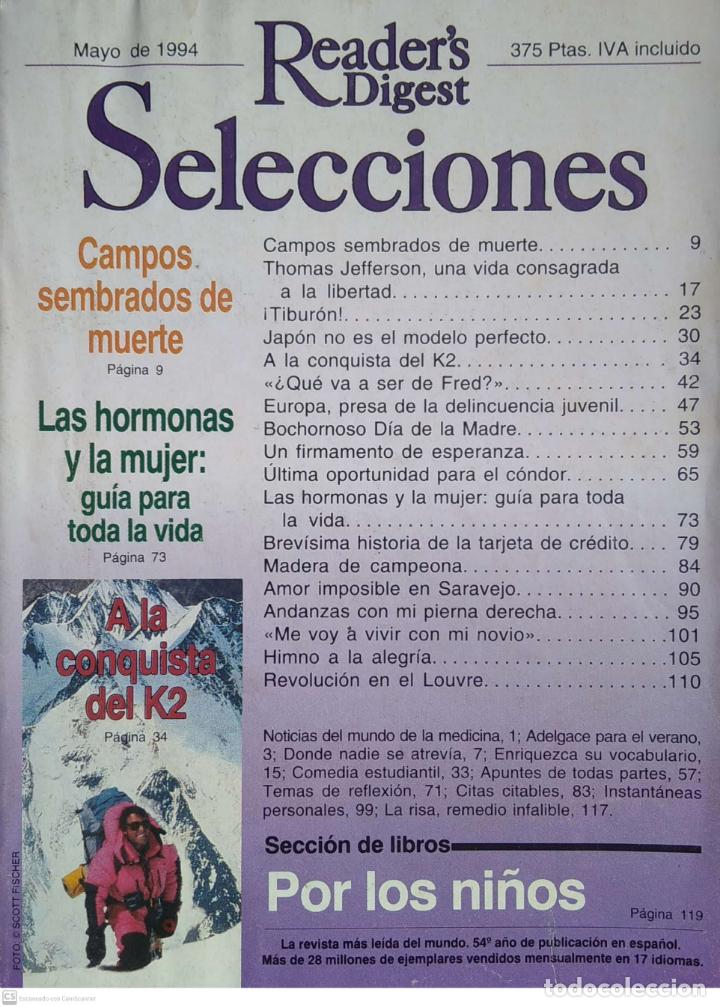 Coleccionismo de revistas y peri&oacute;dicos: Revista Reader's Digest. Mayo 1994 - N&ordm; 642