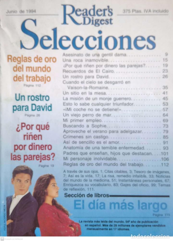 Coleccionismo de revistas y peri&oacute;dicos: Revista Reader's Digest. Junio 1994 - N&ordm; 643