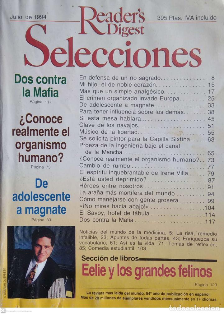 Coleccionismo de revistas y peri&oacute;dicos: Revista Reader's Digest. Julio 1994 - N&ordm; 644
