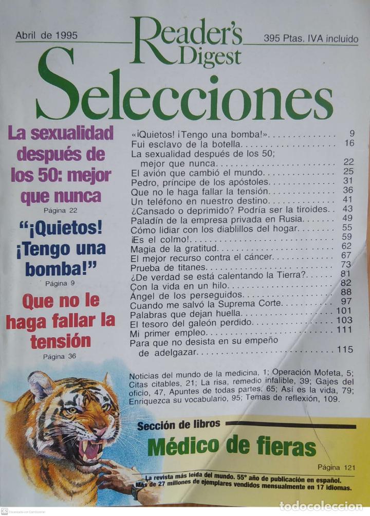Coleccionismo de revistas y peri&oacute;dicos: Revista Reader's Digest. Abril 1995 - N&ordm; 653