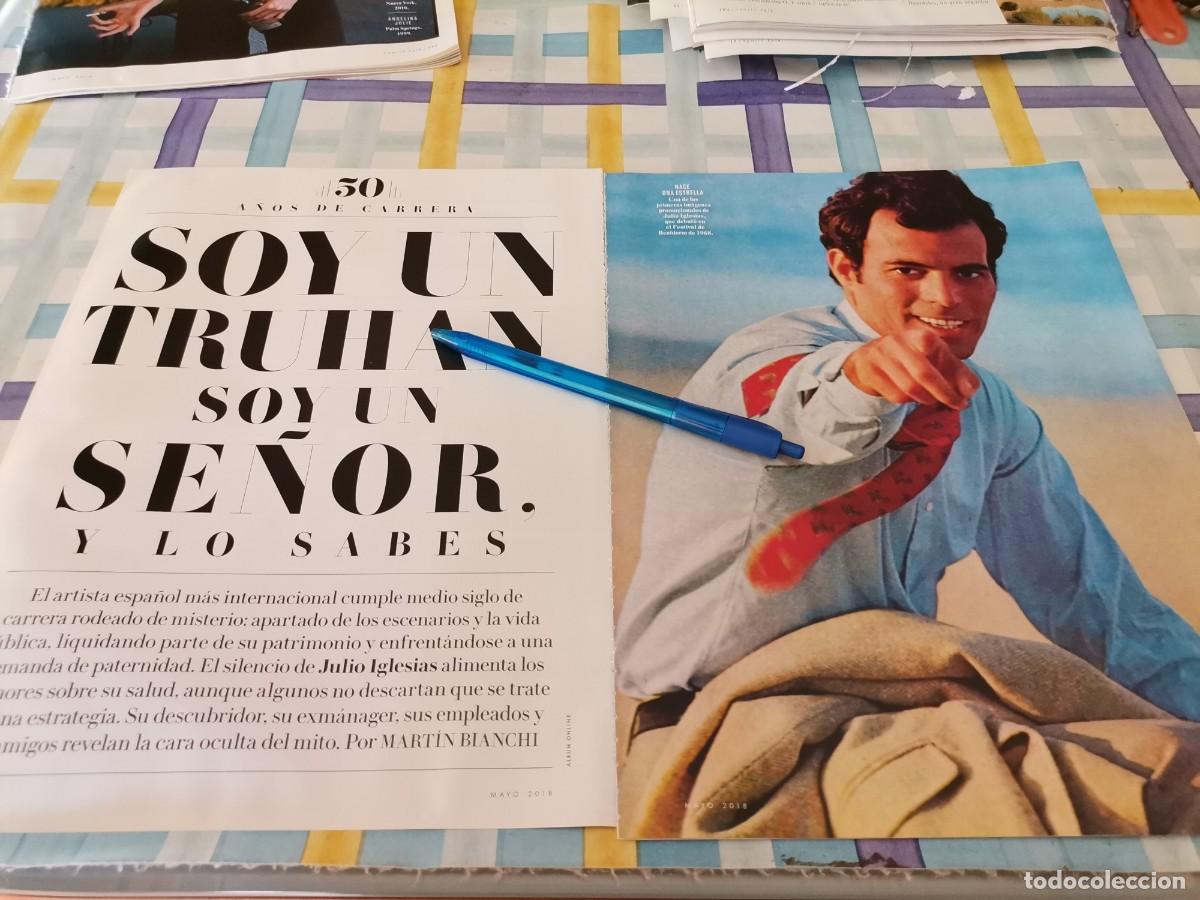 Coleccionismo de Revistas y Peri&oacute;dicos: JULIO IGLESIAS 50 A&Ntilde;OS DE CARRERA RECORTE REVISTA 12 PAGINAS 2018