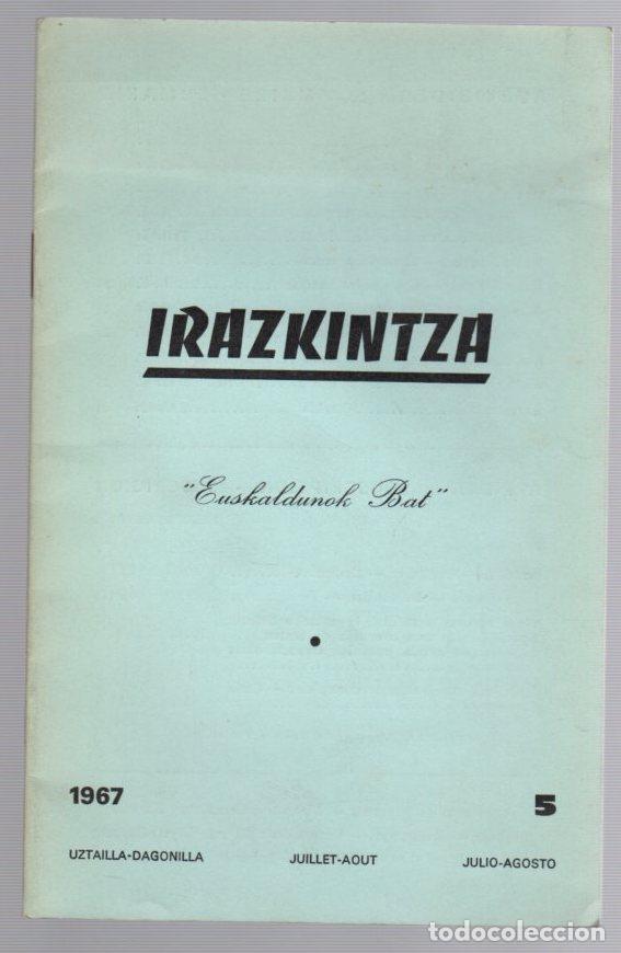 Collezionismo di Riviste e Giornali: IRAZKINTZA. EUSKALDUNAK BAT. N&ordm; 5. 1967