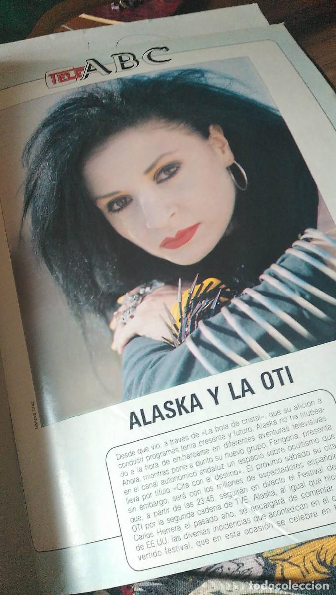 Coleccionismo de Revistas y Peri&oacute;dicos: REVISTA BLANCO Y NEGRO CON ALASKA Y EL FESTIVAL DE LA OTI EN SECCI&Oacute;N TELE ABC
