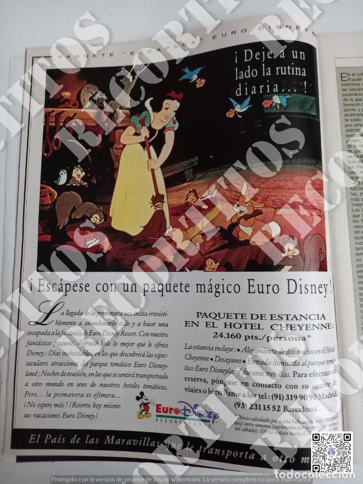Coleccionismo de Revistas y Peri&oacute;dicos: ANUNCIO PUBLICIDAD disneyland paris blancanieves