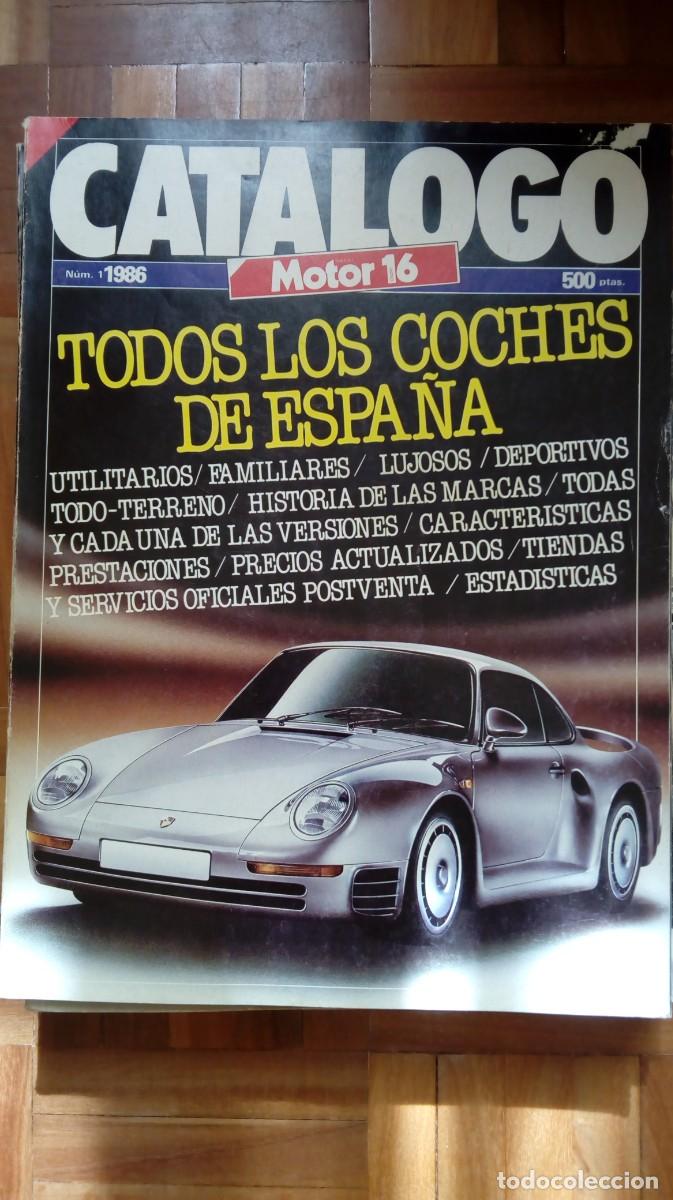 Coleccionismo de Revistas y Peri&oacute;dicos: Motor 16 revista catalogo anual coches 1986