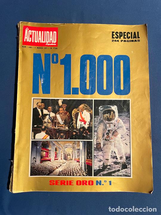 Coleccionismo de revistas y peri&oacute;dicos: REVISTA ACTUALIDAD MARZO 1971 N&ordm; 1000 ESPECIAL