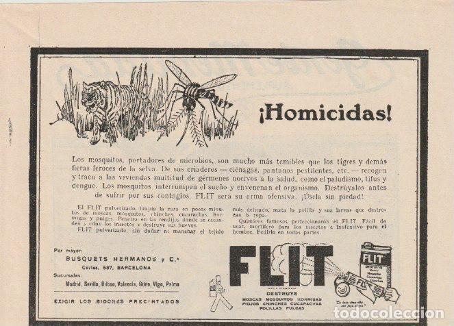 publicidad insecticida flit -1928 - Compra venta en todocoleccion