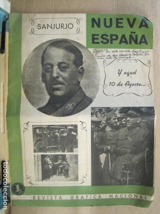 Collection Magazines and Newspapers: NUEVA ESPA&Ntilde;A-REVISTA NACIONAL-NUMERO 47-AGOSTO 1943-SANJURJO-POS GUERRA CIVIL-VER FOTOS-(V-23.755)