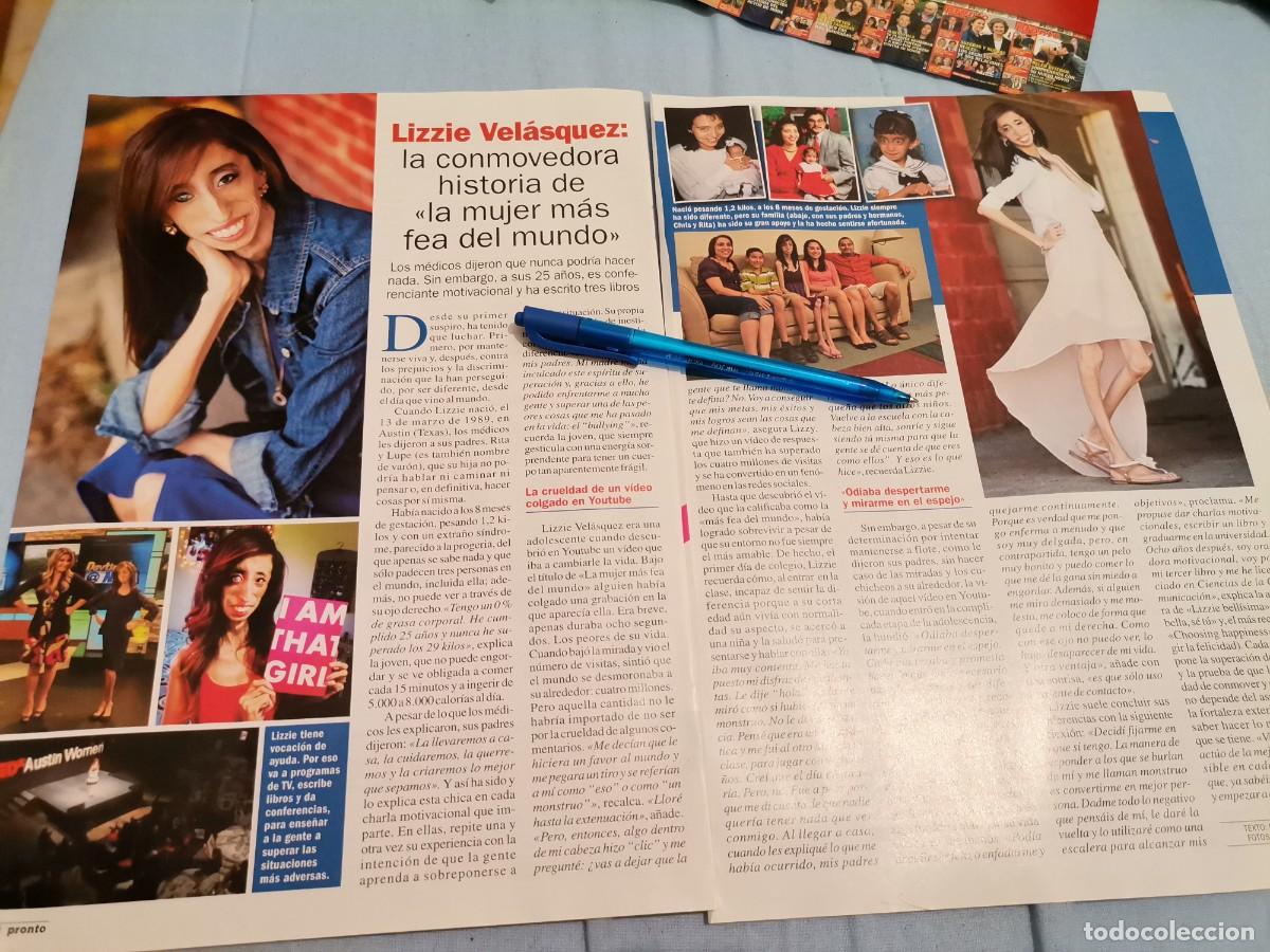 Coleccionismo de revistas y peri&oacute;dicos: LIZZIE VELASQUEZ LA MUJER MAS FEA DEL MUNDO 2 PAG. REVERSO CONCHA VELASCO, CAYETANO MARTINEZ 2014