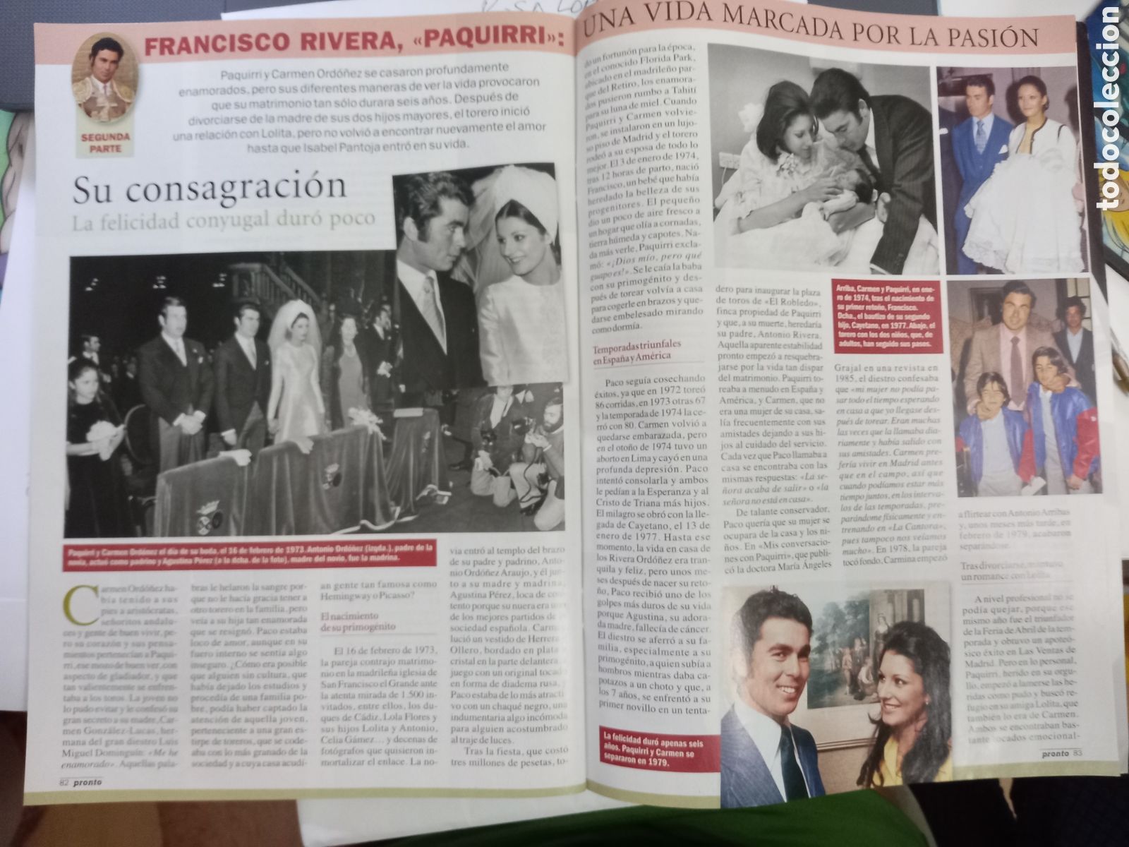 Coleccionismo de Revistas y Peri&oacute;dicos: FRANCISCO RIVERA PAQUIRRI ISABEL PANTOJA FRAN CAYETANO CARMINA ORDO&Ntilde;EZ