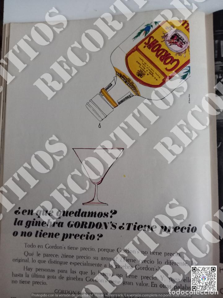 Coleccionismo de revistas y peri&oacute;dicos: ginebra anuncio publicidad GORDONS