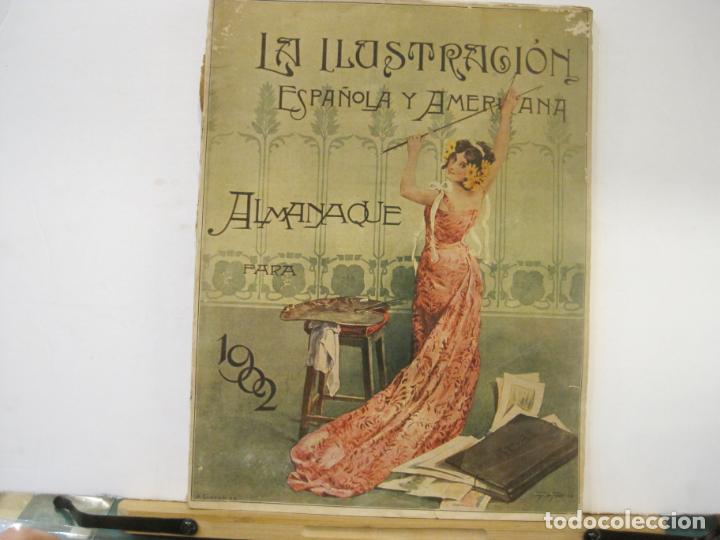 Collection Magazines and Newspapers: LA ILUSTRACION ESPA&Ntilde;OLA Y AMERICANA-ALMANAQUE PARA 1902-VER FOTOS-(V-23.767)