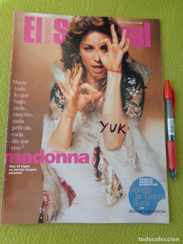 Collection Magazines and Newspapers: MADONNA - SUPLEMENTO EL SEMANAL - REVISTA - ESPA&Ntilde;A - FEBRERO 1998