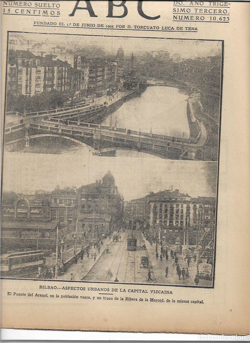 Coleccionismo de revistas y peri&oacute;dicos: A&Ntilde;O 1937 GUERRA CIVIL BILBAO PUENTE ARENAL RIBERA DE LA MERCED PROCESION VIRGEN AGUAS SANTAS BYASS