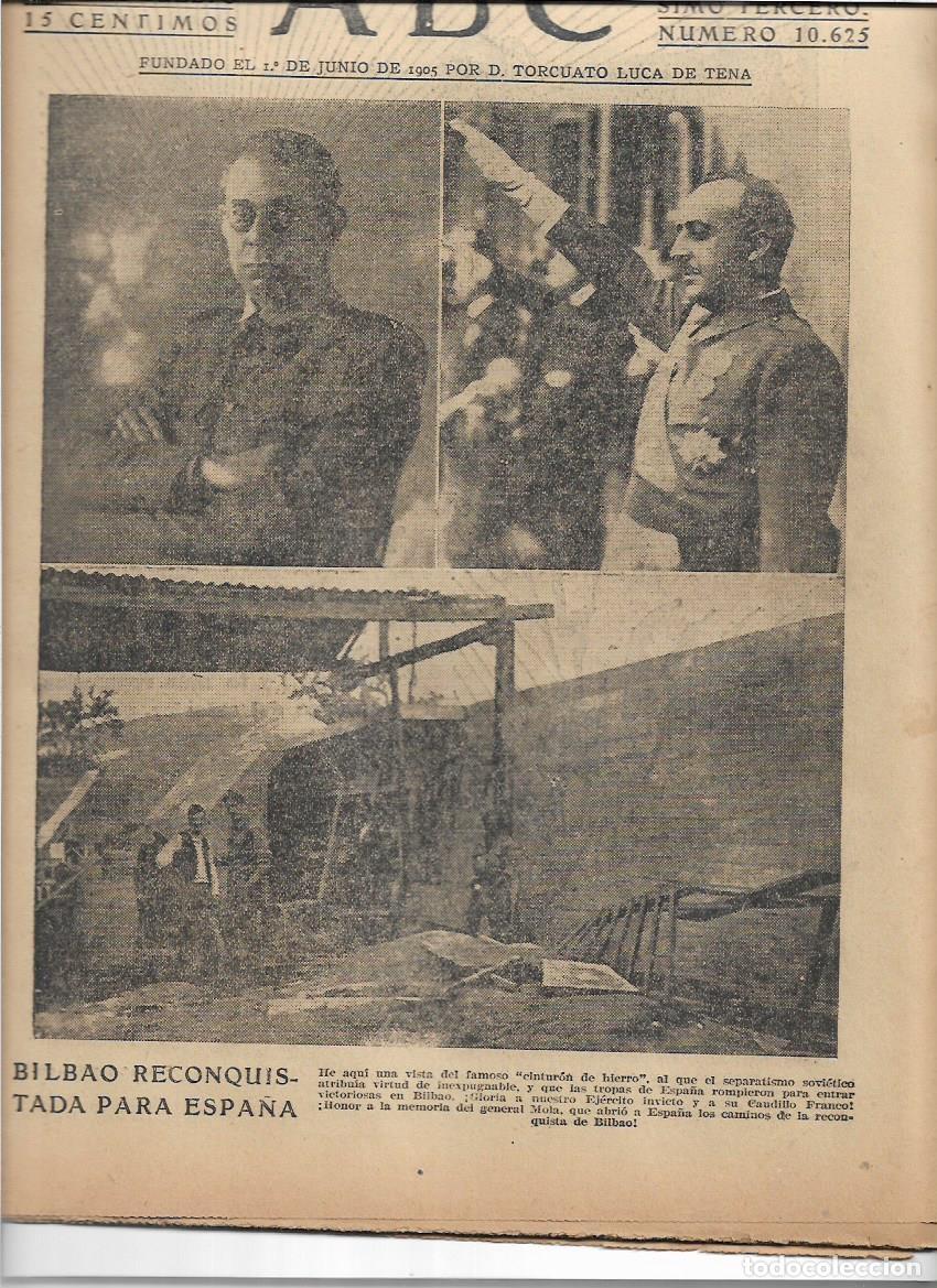 Collezionismo di Riviste e Giornali: 1937 GUERRA CIVIL RECONQUISTA BILBAO CINTURON DE HIERRO THE UNION DOMECQ BYASS LABORATORIOS REUNIDOS