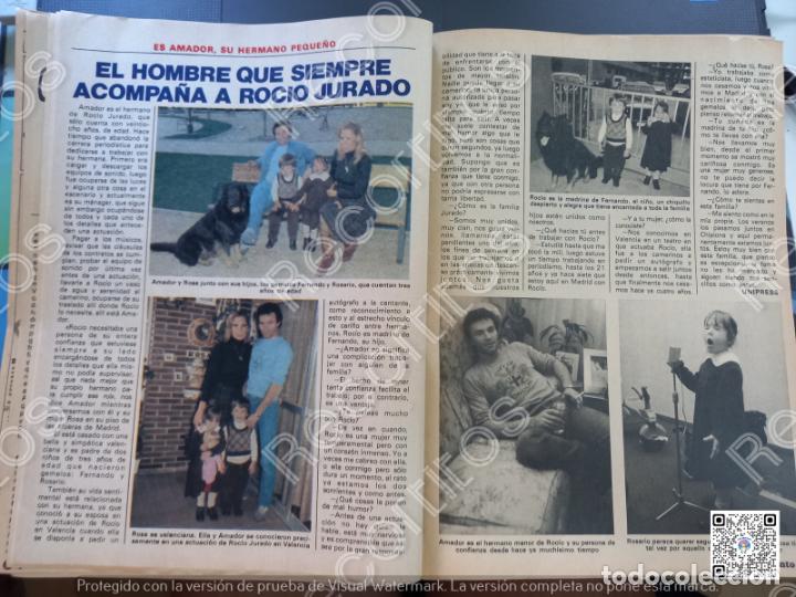 Coleccionismo de Revistas y Peri&oacute;dicos: ROCIO JURADO AMADOR MOHEDANO CHALLO ROSARIO CHAYO ROSA BENITO
