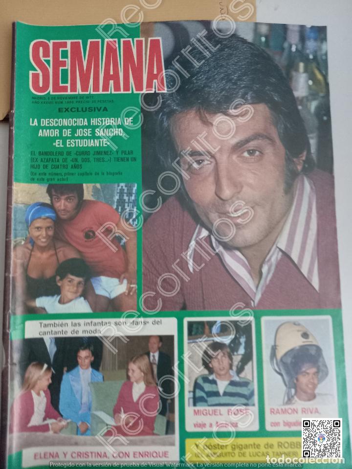 Coleccionismo de Revistas y Peri&oacute;dicos: RECORTE PORTADA PEPE SANCHO RAMON RIVA ENRIQUE Y ANA MIGUEL BOSE