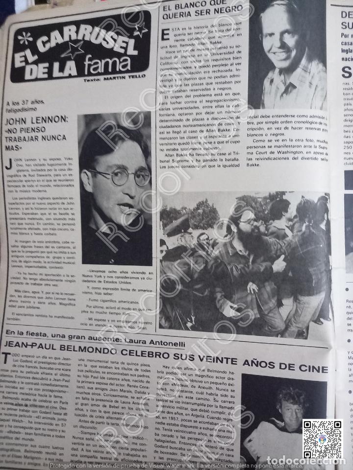 Coleccionismo de Revistas y Peri&oacute;dicos: JOHN LENNON JEAN PAUL BELMONDO