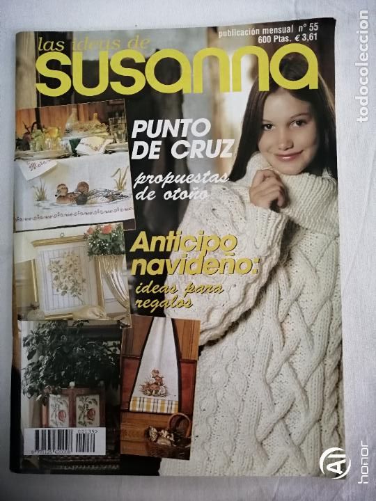 Collection Magazines and Newspapers: LAS IDEAS DE SUSANNA 55. PUNTO DE CRUZ , SETAS, PATOS, FLORES, CHALES DE PUNTO, JERSEYS