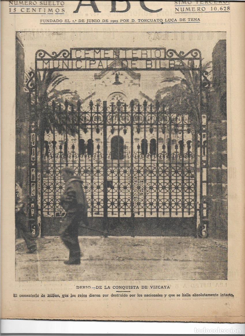 Collezionismo di Riviste e Giornali: 1937 GUERRA CIVIL CONQUISTA VIZCAYA CEMENTERIO BILBAO INTACTO LABORATORIOS REUNIDOS ZOO FENOL BYASS