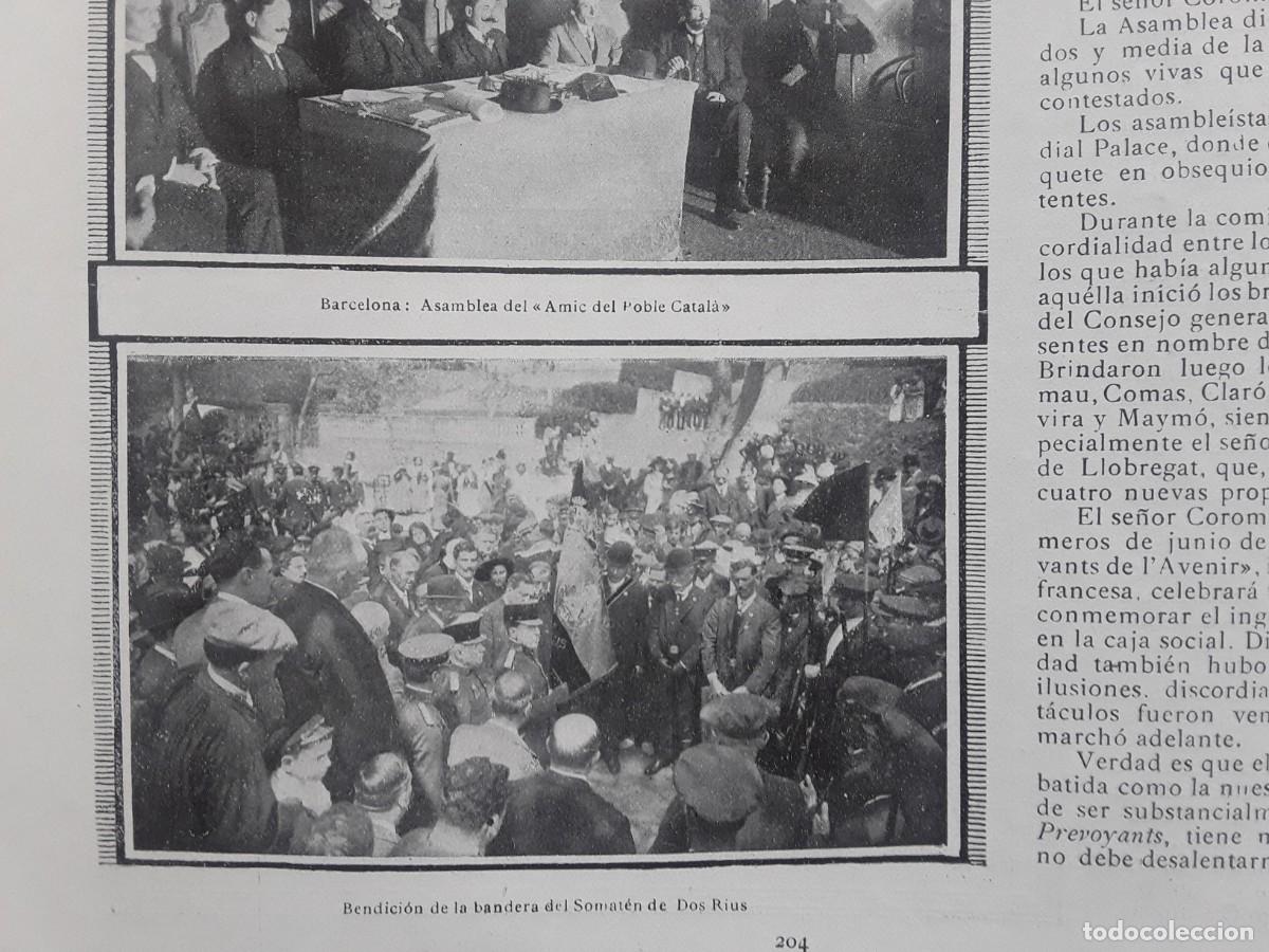 Collection Magazines and Newspapers: ASAMBLEA L'AMIC DEL POBLE CATALA BARCELONA BANDERA SOMATEN DOS RIUS HOJA A&Ntilde;O 1913