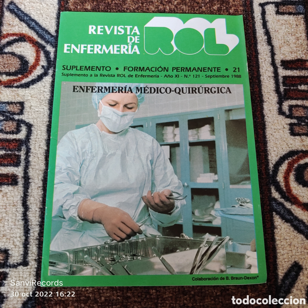 Sammeln von Zeitschriften und Zeitungen: REVISTA DE ENFERMER&Iacute;A ROL, SUPLEMENTO 21 (SEPTIEMBRE 1988)