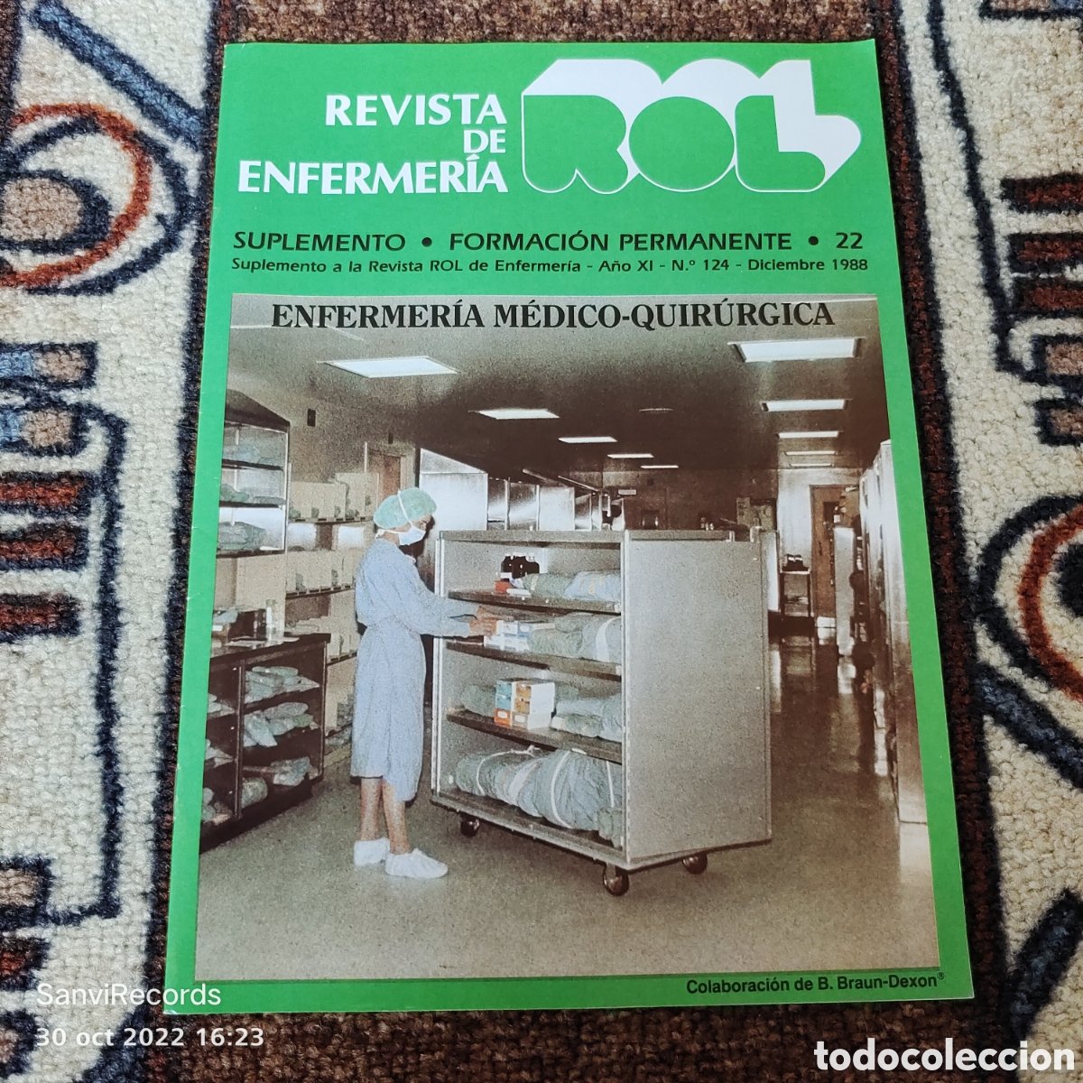 Collection Magazines and Newspapers: REVISTA DE ENFERMER&Iacute;A ROL, SUPLEMENTO 22 (DICIEMBRE 1988)
