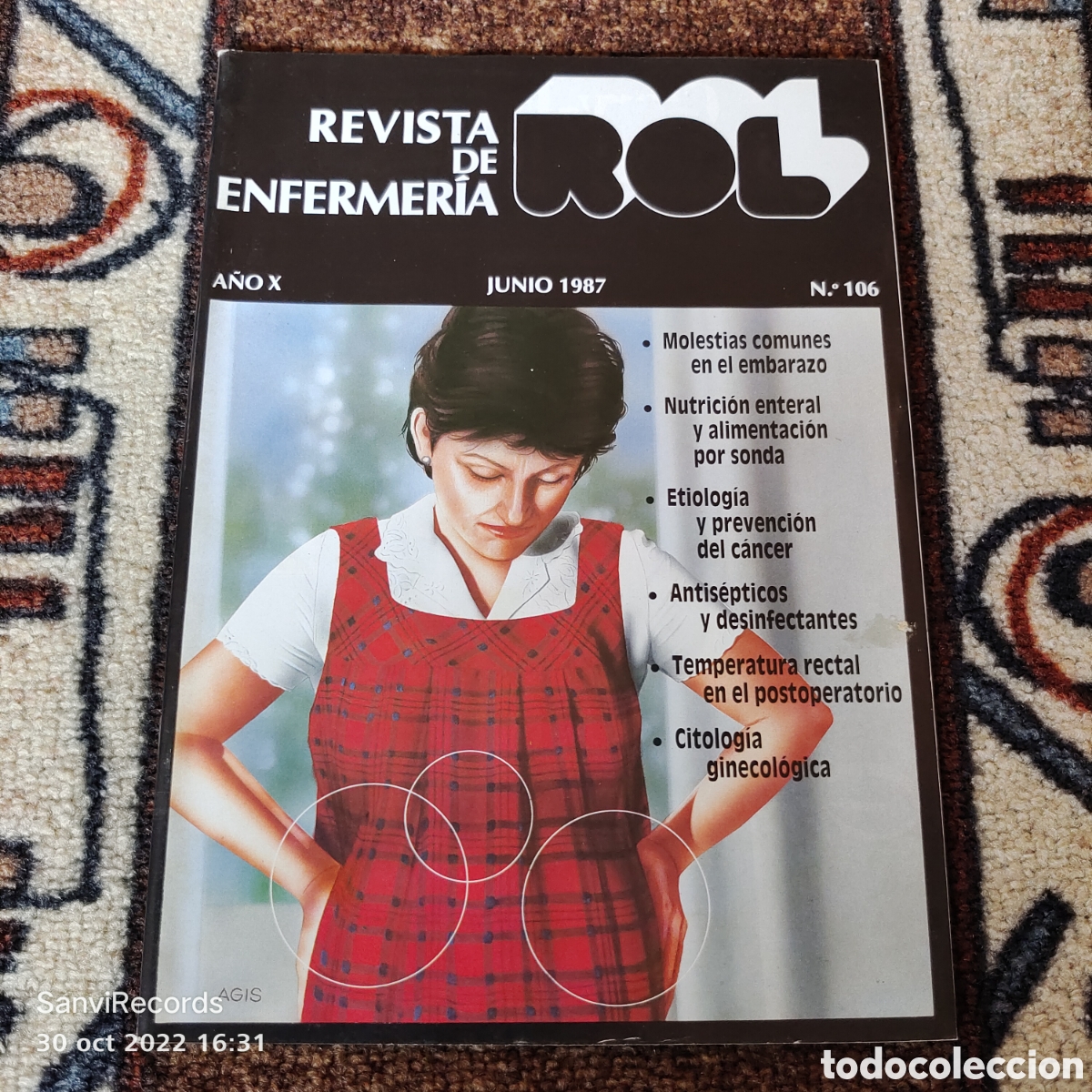 Coleccionismo de revistas y peri&oacute;dicos: REVISTA DE ENFERMER&Iacute;A ROL N&deg; 106 (JUNIO 1987) (EDICIONES ROL)