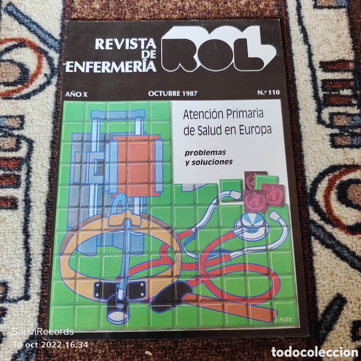 Coleccionismo de revistas y peri&oacute;dicos: REVISTA DE ENFERMER&Iacute;A ROL N&deg; 110 (OCTUBRE 1987) (EDICIONES ROL)